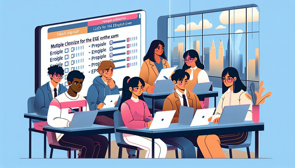 Multiple cloze для экзамена ЕГЭ английский