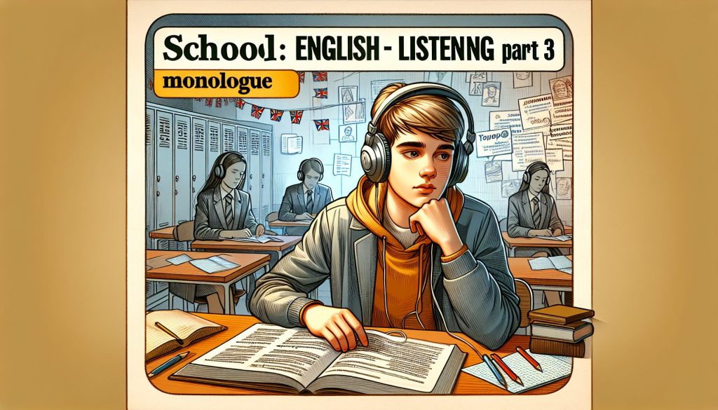 Школа ЕГЭ: английский — listening Part 3 monologue