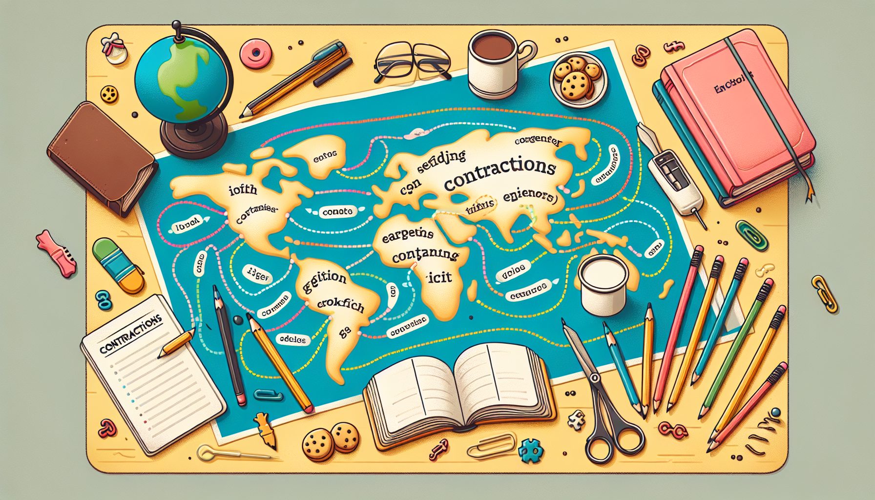 Карта самых частых сокращений